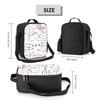 Mathematics Formulas Maths Numbers Insulated Lunch Bags for Work School Geek Science Puzzle Leakproof Cooler Thermal Lunch Box