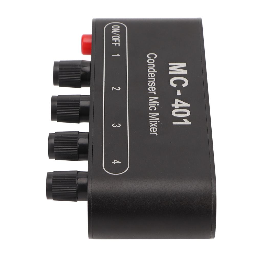 4 In 1 Out Mic Mixer 3.5mm Stereo Small Portable Condenser Microphone Mixer Extender for Headphone S
