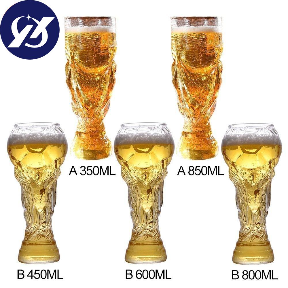 Gift Craft Souvenir 2022 Beer Mug Glass Cup Football Model Drink Bottle