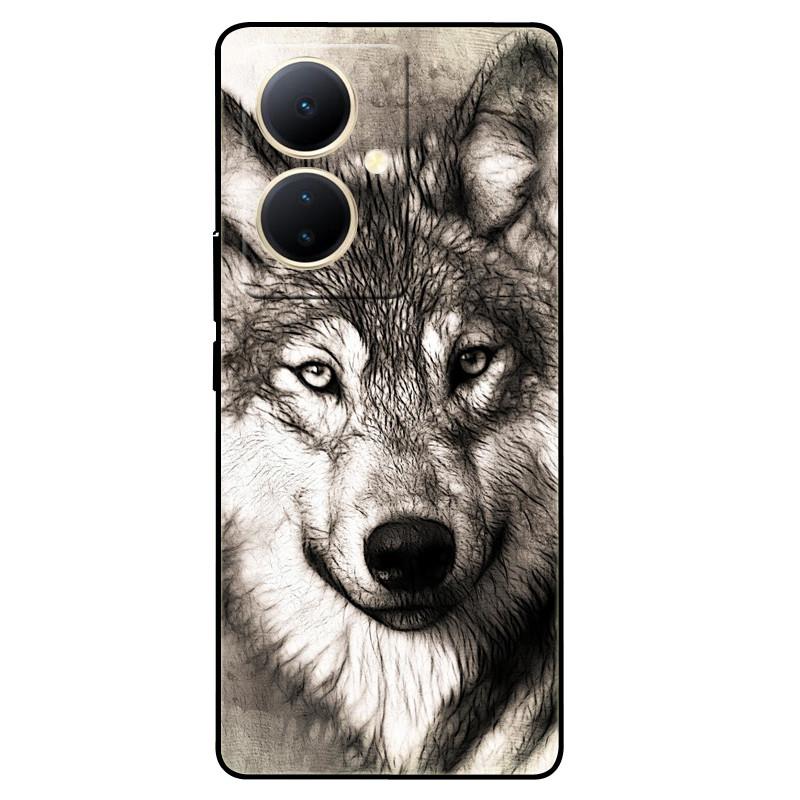 For Vivo V29 Lite 5G Case Global TPU Silicone Wolf Lions Phone Shell For VIVO V29 LITE 6.78 Funda On V29Lite Cat Animals Covers