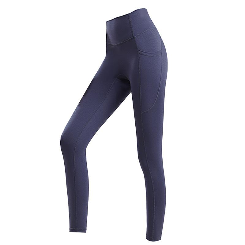 Naked high waist, abdomen, hip lift, pocket sweatpants, women's Barbie shark pants, high-intensity running fitness yoga pants