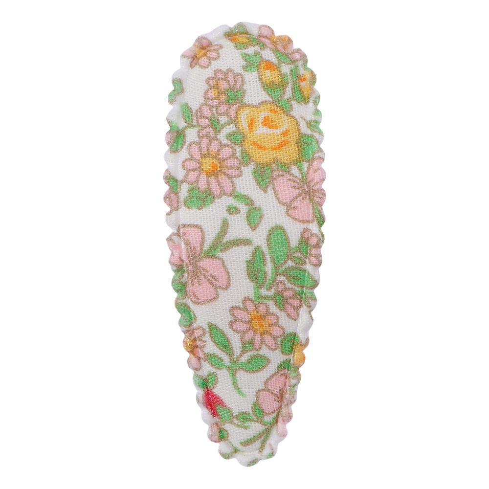 2/4/6Pcs/Lot Hair Clip New Print Cotton Alloy Hair Bow Snap Set Fabric Plaid Hairpins Girls Kids Headwear Baby Hair Accessories