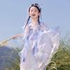 Qi Puo Hanfu for Girls: 2025 Summer Ancient Style Princess Dress, Perfect for Everyday Wear and Special Occasions.