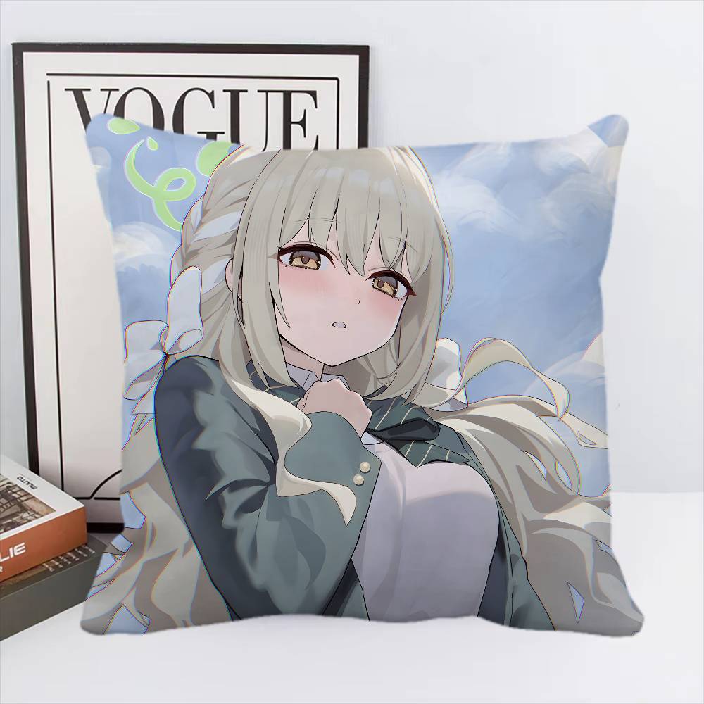 Sakurai Miyo Blue Archive Game Pillow Case Square Pillow Bedroom Sofa Leisure Comfort Cushion Car Home Decoration