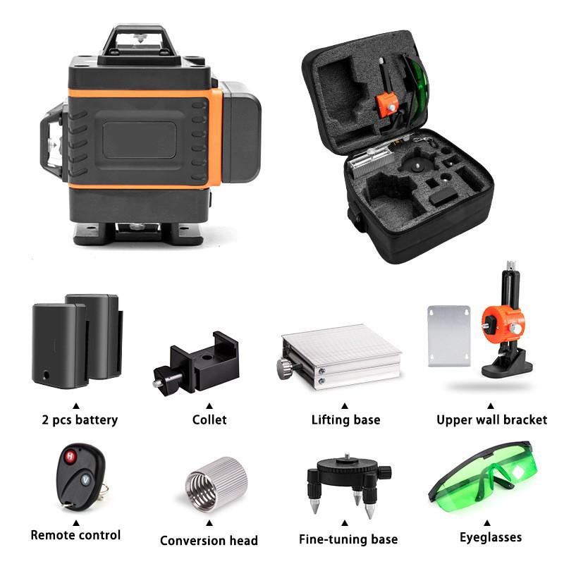 Infrared 16-Line High Precision Green Light Level for Wall & Floor Mounting