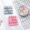 Christmas Themed Baking Mold Cake Silicone Mold for DIY Crafting Candy Fondant Molds Cupcake Chocolate Toppers Decor