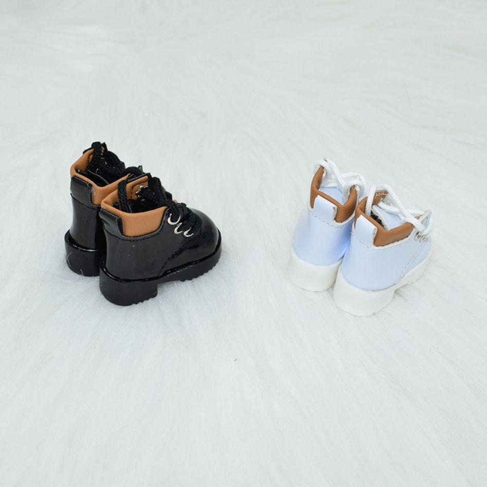 1 pair PU Leather 1/6 BJD Shoe Fashion Mini Boot Toy Shoes 30cm Doll Shoes Boots  Baby Accessories