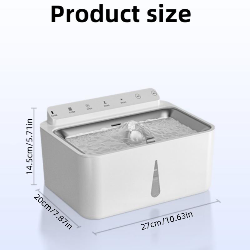 A 5-liter Capacity Wireless Sensor Can Multi-cycle Live Water Filter Pet Automatic Water Dispenser Silent Smart Pet Water Feeder