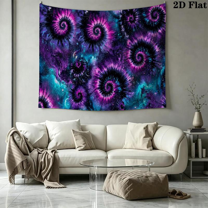 Tie-Dye Wall Tapestry Aesthetic Wall Hanging Printed Fabric Blanket Decorative Tapestries for Bedroom Living Room Home Decor