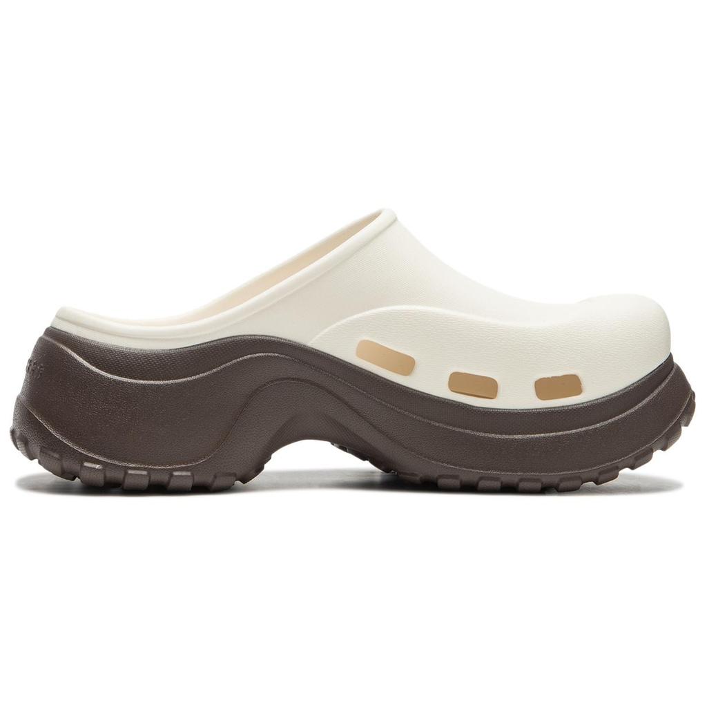 Li Ning Project Fashion Comfortable Simple Versatile Anti-Wear Open-Toe Slippers Women Slippers Off-White AGAU010-1