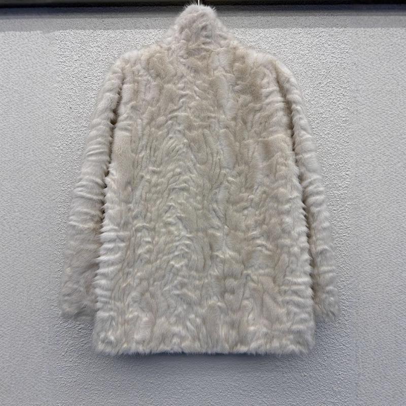 Fur integrated jacket women's autumn and winter new fashion temperament trend winter thickened warm top