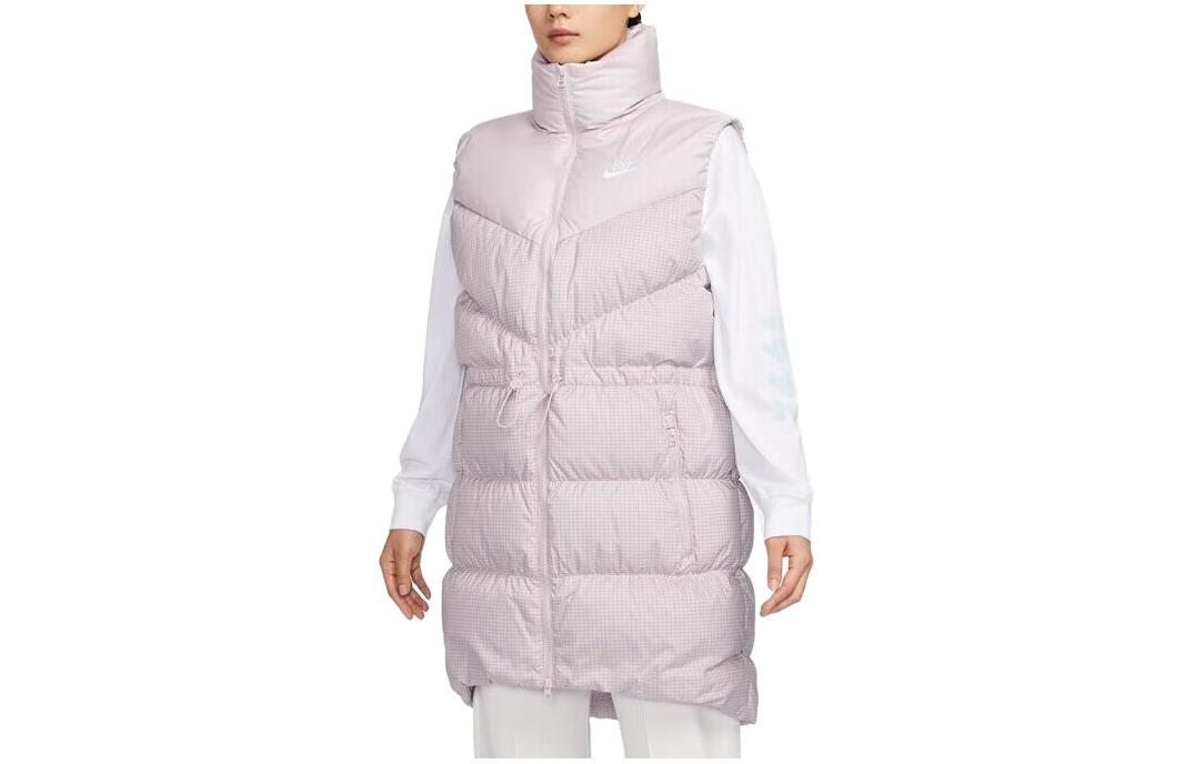 Nike Down Vests Women s Pink Stand Collar Moderate FN0031-019 M