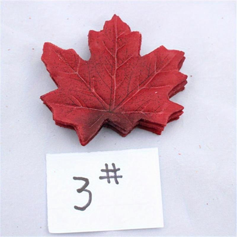 50Pieces Artificial Maple Leaves Fabric Tree Leaf DIY Wedding Birthday Event Multicolor Autumn Fall Theme Party Decor