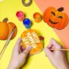 50pcs Unfinished Wooden Pumpkin Ornaments for DIY Crafts, Halloween, Thanksgiving, Christmas, Wedding & Party Decorations