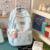 Schoolbag New Large Capacity Bear Backpack Middle School Student School Bag Ins High Value Fashion Casual Backpack Lightweight Girls