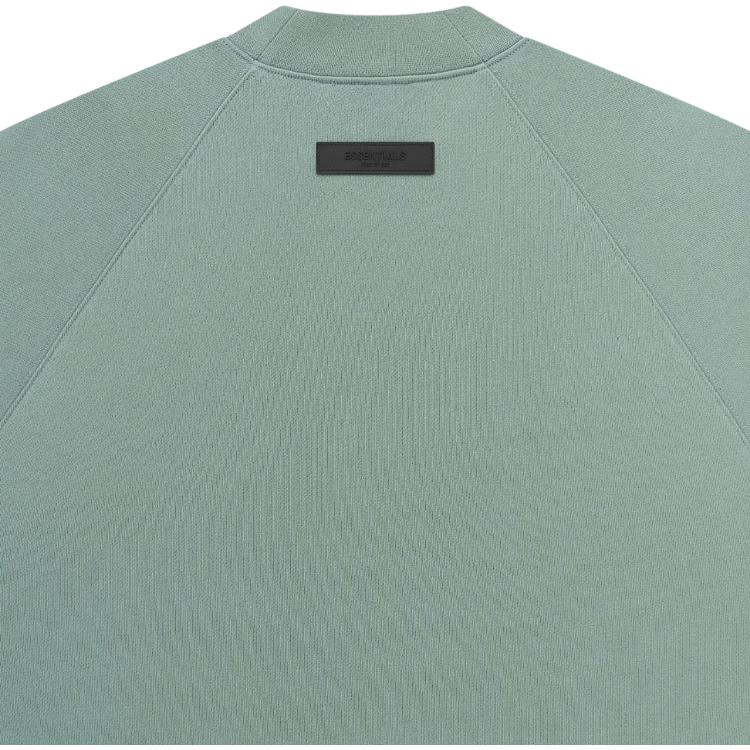 Fear of God Essentials Fleece Crewneck Sweatshirt With Letter Logo Print Unisex Tops Sycamore Mist-Blue ESSENTIAL192BT222041F