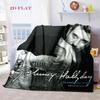 Johnny Hallyday: Life Death blanket blanket Soft and comfortable bedroom Nap Blanket Digital printing
