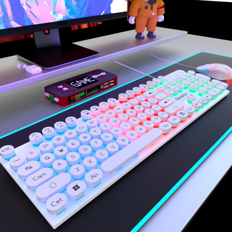 Bluetooth Backlit E-sports Mechanical Keyboard & Mouse for PC/Laptop