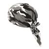 [IPENNYE] Men's Inner Cap Sweat-Absorbent Quick-Drying Camouflage Bandana Cap Headband Pirate Scarf Stylish Hat Dustproof Full Protection Sweat Stop