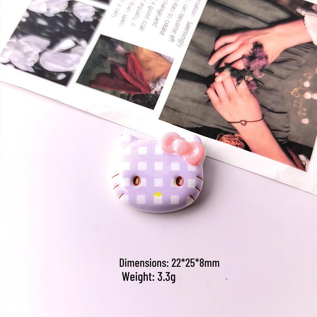KT Bow Resin Cartoon Accessories: Tissue Box, DIY Cream Glue, Phone Case, Hair Tie Decor.