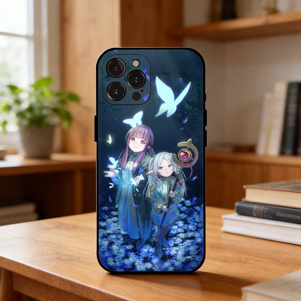 Sousou No F-Frieren Phone Case For iPhone17,16,15,14,13,12,Plus,Pro Max, 5G Others Soft Black Cover
