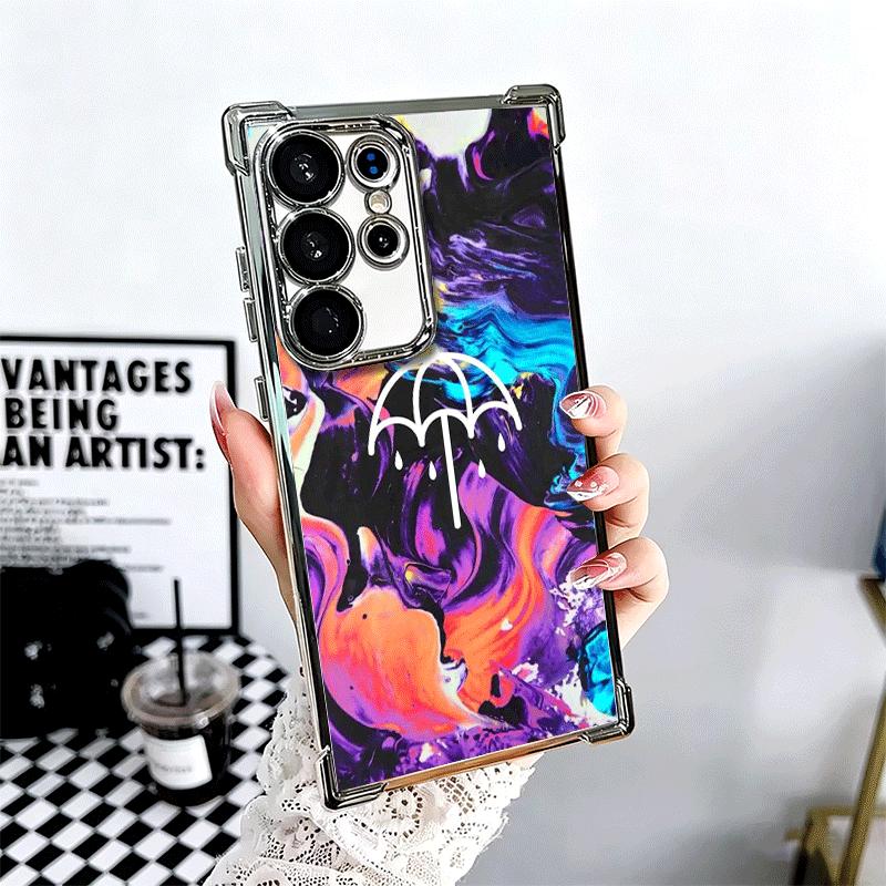 

B-Brings Me The H-Horizons Soft Phone Case For Samsung Galaxy S26 Ultra S25 Edge S24 FE S23 Plus S22 S21 + S20 Plating Anti-Fall Samsung S22