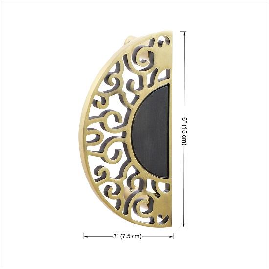 15.24 Cm Brass Door Handle Pair Door Handles for Main Door Wardrobe Handles Door Pulls for Glass Doors Standard, Pack Of 2