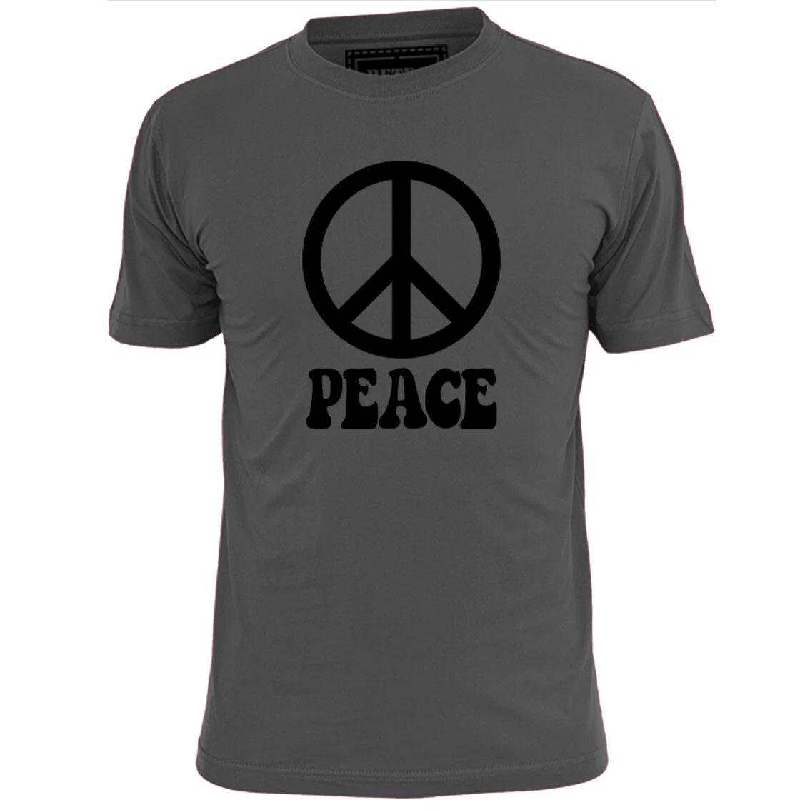 Mens Peace CND T shirt Anti War Nuclear Disarmament 4XL