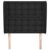 VidaXL Tête de lit avec oreilles Noir 93x23x118-128 cm Similicuir3118034