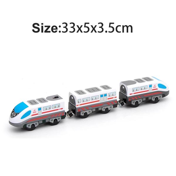 Magnetic Train Toys Wooden Railway Tracks Accessories Locomotive Diecast Slot Fit for All Wood Brand Wooden Tracks Toys For Kids