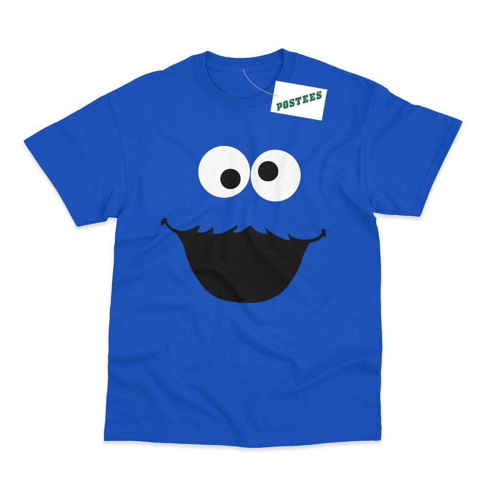Cookie Monster Inspired Printed Funny TShirt Unisex T-Shirt S