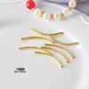 18k Gold Plated Multi-Faceted Curved Tube for DIY Jewelry Necklaces & Bracelets