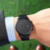 1 pièce - Montre analogique ronde à quartz simple et tendance pour homme, Cadeau pour lui, Montre élégante pour un usage quotidien
