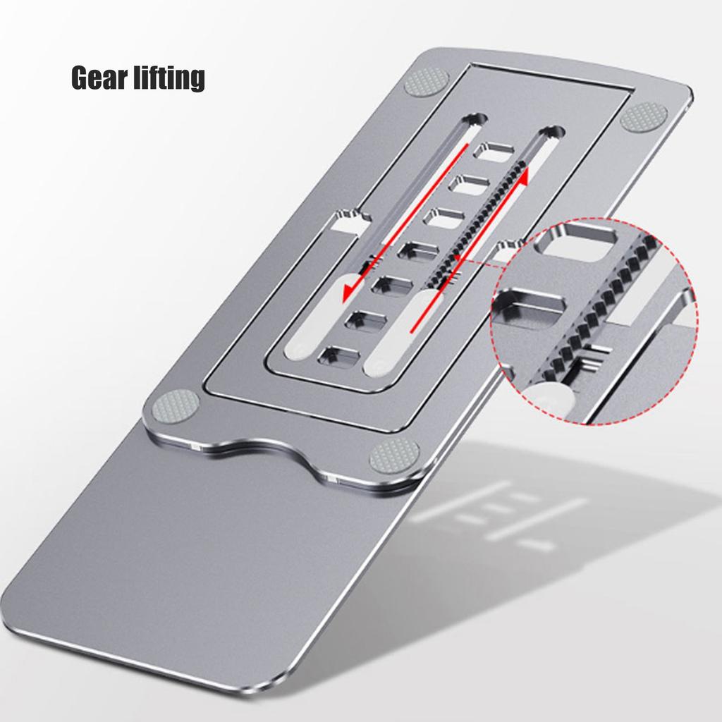 Phone Stand Foldable Portable Ergonomic 7 Angle Adjustments Bottom Silicone Aluminum Alloy Tablet Holder