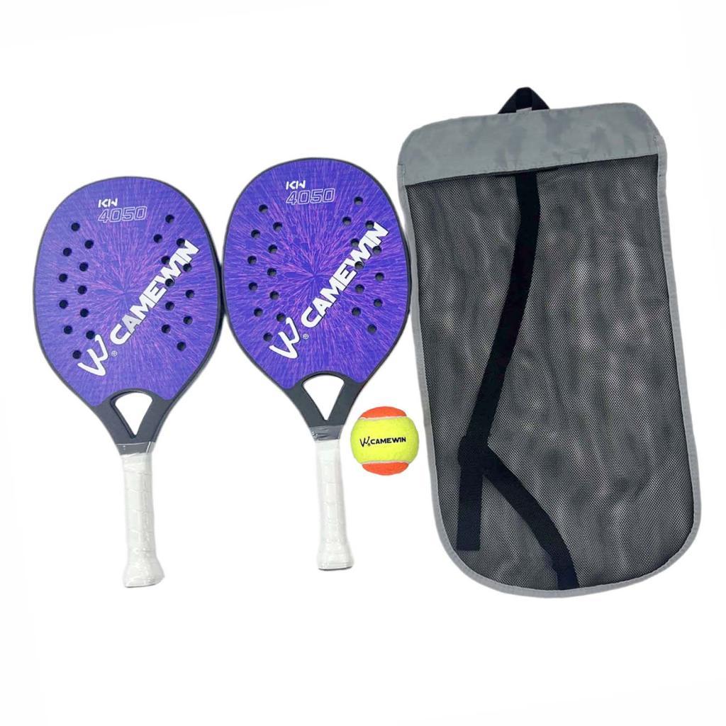 2Pcs Beach Tennis Rackets for Children Professional Portable синий