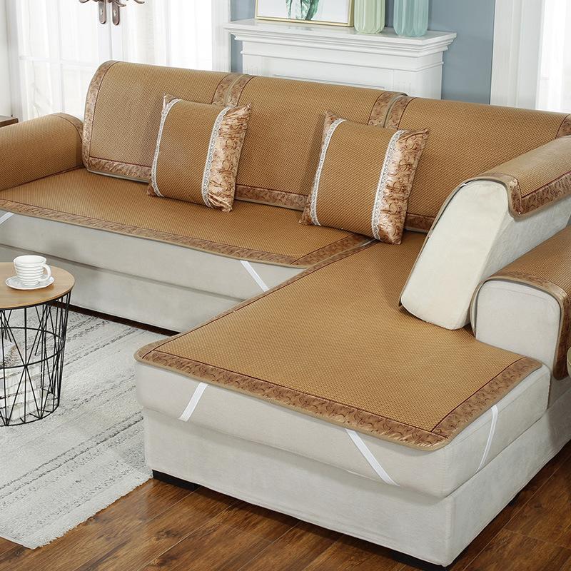 Rattan Sofa Cushion Summer Non-Slip Sofa Mat Cushion Sofa Cover Summer Cold Rattan Seat Cushion Cover