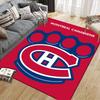 Montreal Canadiens Flannel Printed Carpet, Home Sofa Decoration for Living Room & Bedroom, Non‑Slip Play Flannel Floor Mat for Game Room