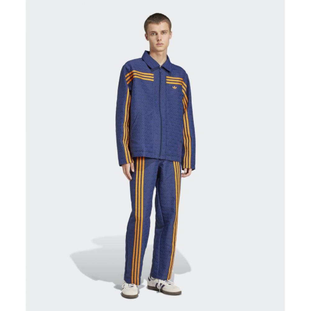 Adidas 70s Club Pants   Navy Orange Jn5971