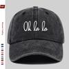 Pc OH LA LA Minimalist Letter Print Baseball Cap Lightweight and Breathable Suitable for Spring and Summer As a Sun Hat Tr