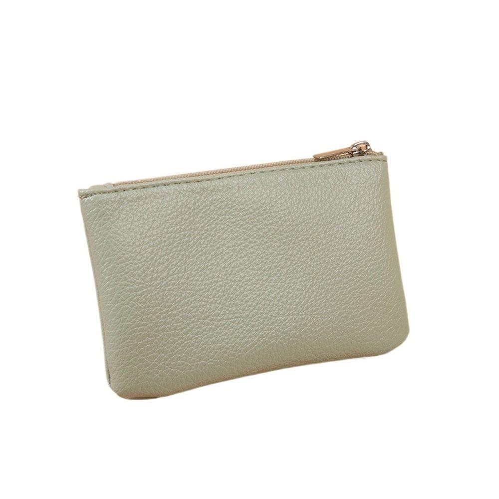 

Bags Lipstick Bags Korean Card Holder Women Purse Wallets Men Money Bag PU Leather Coin Purse зелений