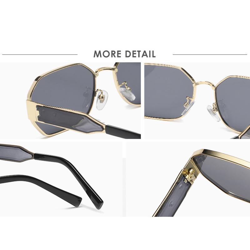 Vintage Sunglasses Women Men Brand Designer Retro Metal Rectangle Sun Glasses Female Male Popular Black Eyewear EMA