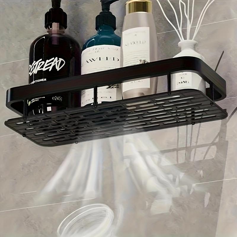 1 Stück Platzsparendes Wandregal, geeignet für Bad und Küche - Langlebiger Kunststoff Shampoo-, Duschgel- und Zubehör-Organizer