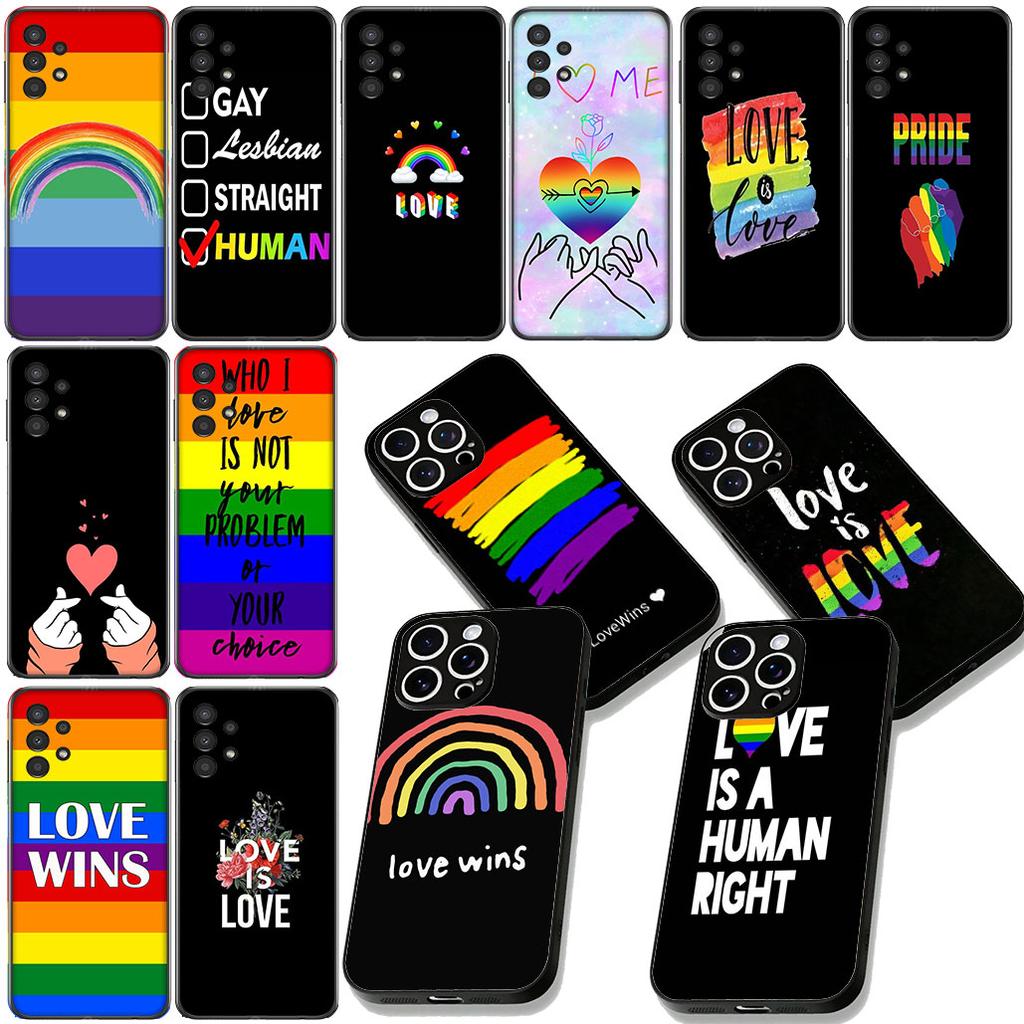 Liebe Ist Liebe LGBT Regenbogen Herz LGBTQ Hülle für Motorola Moto Edge 50 30 Fusion 40 NEO Ultra Pro G22 G23 G20 G35 G84 G13 G53
