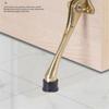 Metal Doorstop Heavy Duty Adjustable Kickdown Door Stop Door Holder with Nonslip Rubber Tip Easy to Set Down and Release
