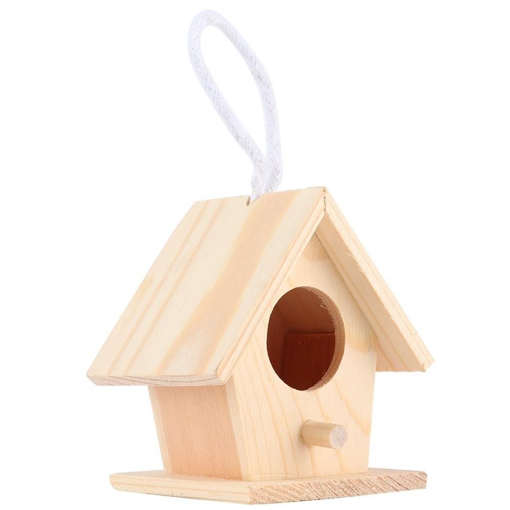 4Pcs Durable Hanging Bird House Hanging Design Outdoor Bird House Garden Decoration