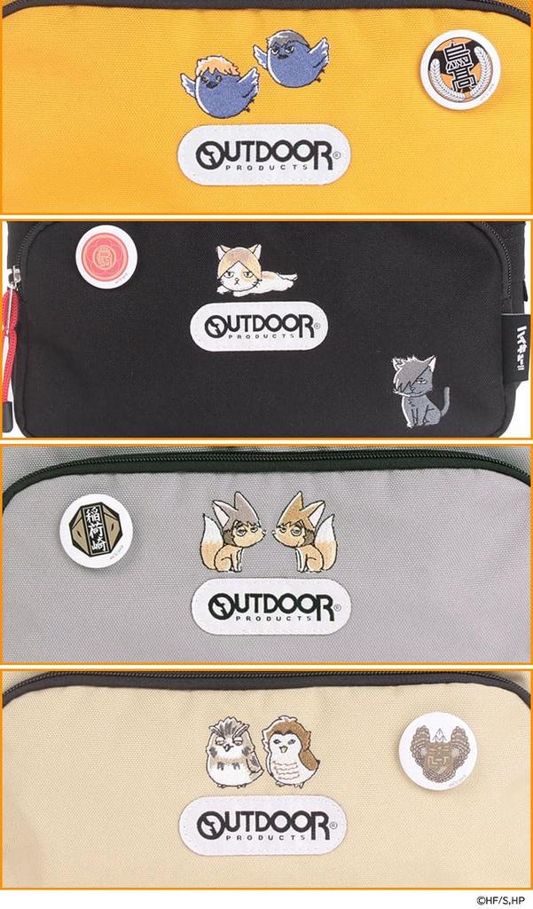 [Outdoor Products] Haikyuu Collaboration Shoulder Bag ODHQ03 [10] Nekoma High School (Black)