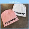 Simple Solid Color Letter Pattern Neutral Casual Warm Knitted Hat Autumn For