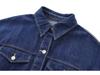 Autumn 2024 Women's Casual Denim Shirt Jacket with Lapel and Pocket Details