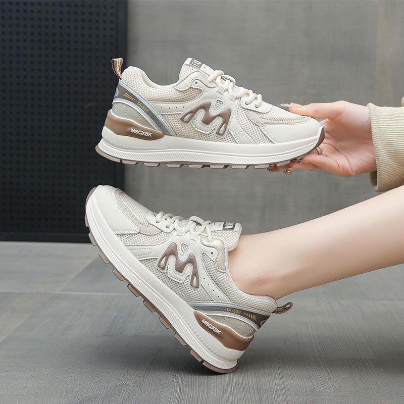Sports and leisure shoes women's autumn 2025 new mesh Forrest Gump shoes casual soft sole lightweight dad shoes women
