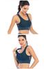 Breathable Mesh Sport Bra with Wide Straps and Stylish Back Design
